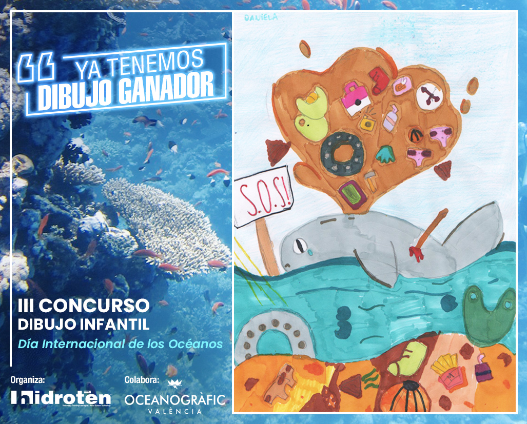 Dibujo ganador del iii concurso de dibujo infantil día mundial de los océanos