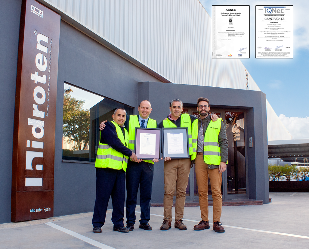 Hidroten obtains iso 45001 certification