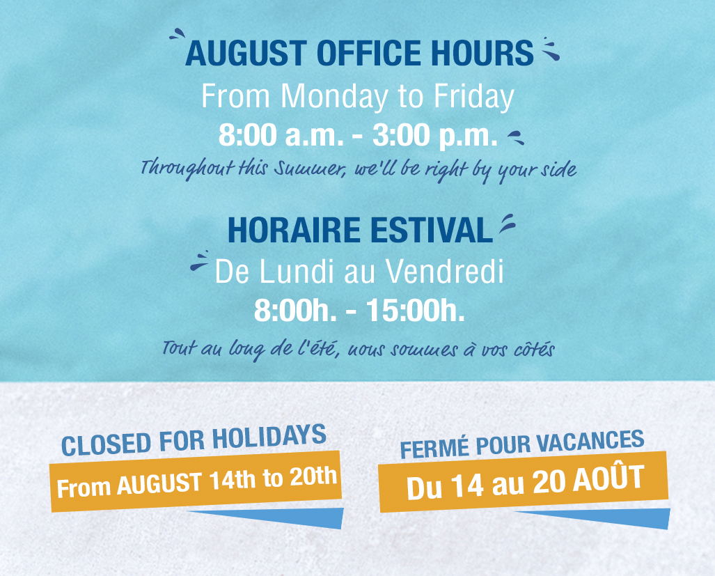 Office hours and holidays for august 2023
