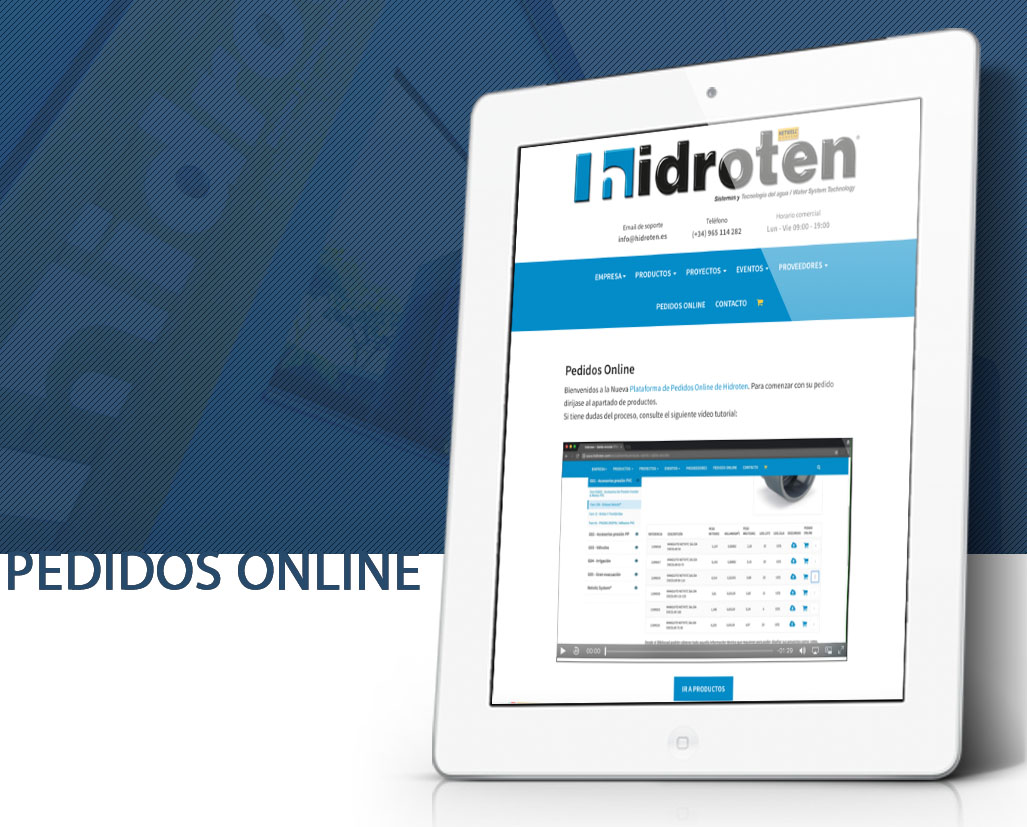 Nueva plataforma pedidos online