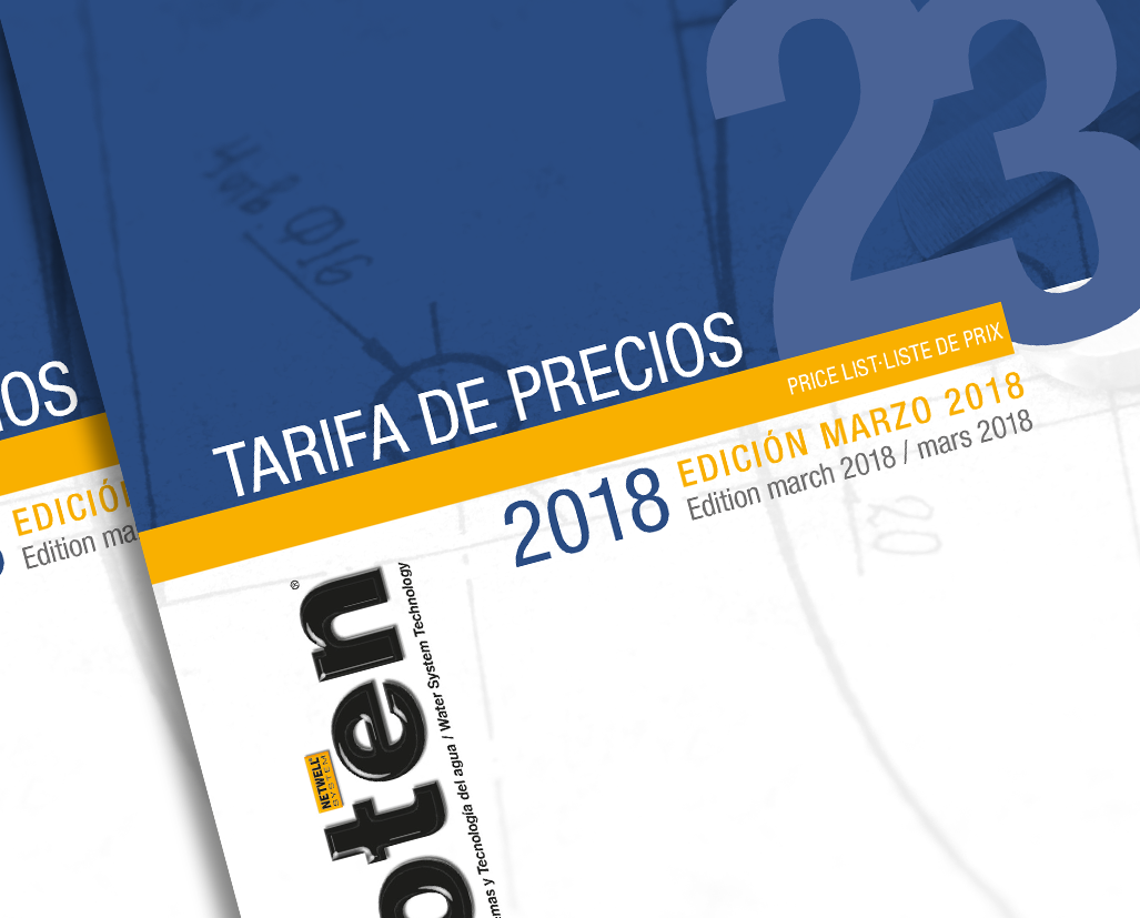 Nueva tarifa de precios nº 23