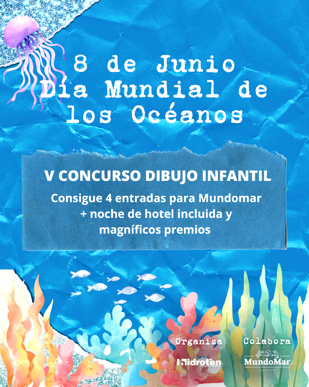 V concurso de dibujo infantil Hidroten – día de los Océanos