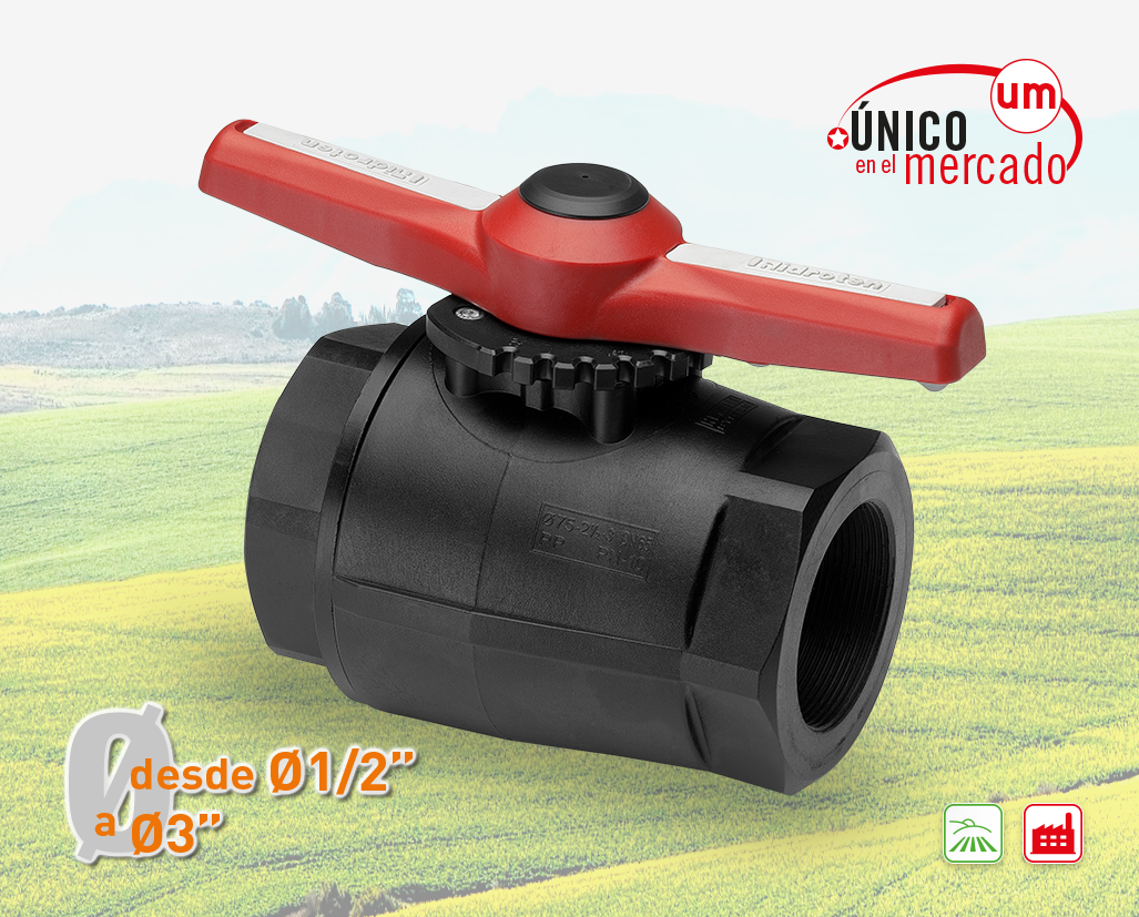 "compact" ball valve, female thread outlet