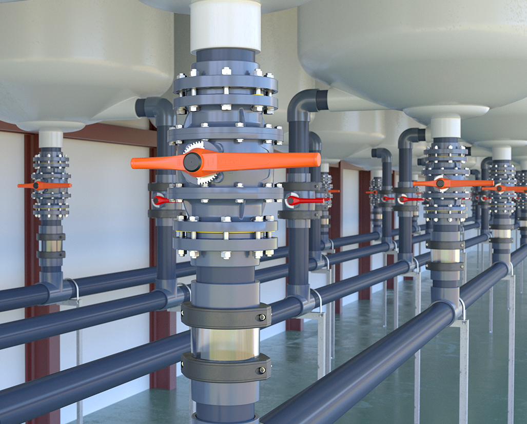 NOUVELLE VANNE À PASSAGE INTÉGRAL XXL, Ø160 DN150