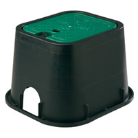 Valve box, green lid
