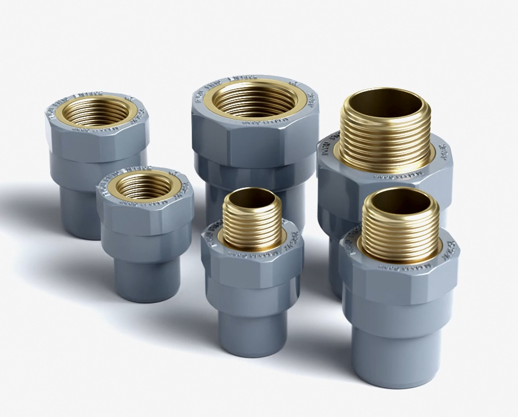 EFFICIENT SOLUTIONS TO CONNECT PVC-U AND BRASS PIPES